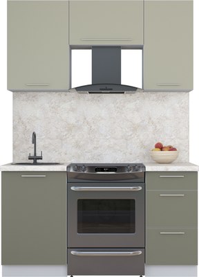 Кухонный гарнитур Интерлиния Мила Пластик 1.5 А - фото