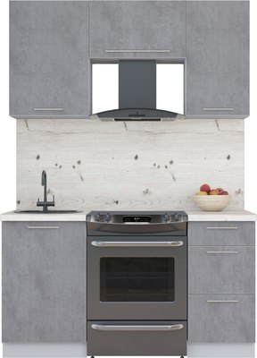 Кухонный гарнитур Интерлиния Мила Пластик 1.5 А - фото