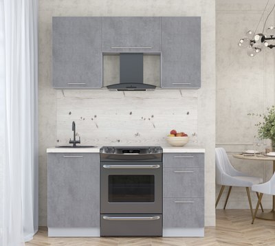 Кухонный гарнитур Интерлиния Мила Пластик 1.5 А