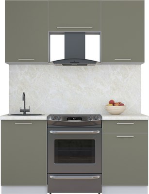 Кухонный гарнитур Интерлиния Мила Пластик 1.6 А - фото