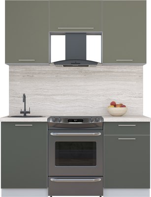 Кухонный гарнитур Интерлиния Мила Пластик 1.6 А - фото