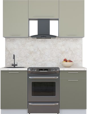 Кухонный гарнитур Интерлиния Мила Пластик 1.6 А - фото