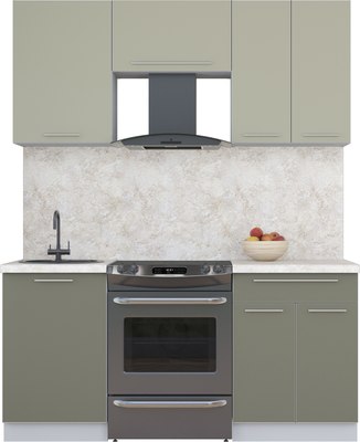 Кухонный гарнитур Интерлиния Мила Пластик 1.7 А - фото