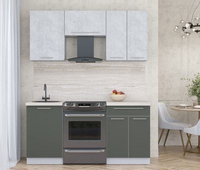 Кухонный гарнитур Интерлиния Мила Пластик 1.7 А