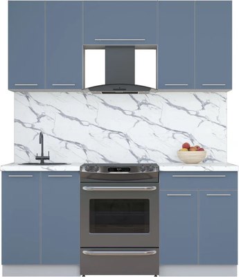 Кухонный гарнитур Интерлиния Мила Пластик 1.8 А - фото