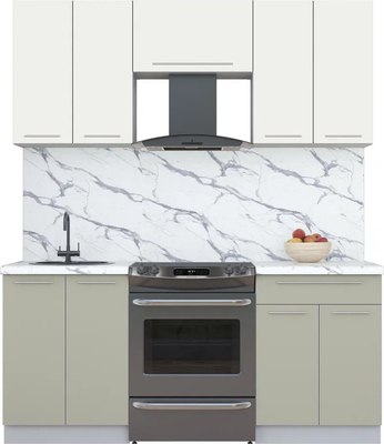 Кухонный гарнитур Интерлиния Мила Пластик 1.8 А - фото