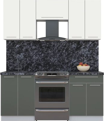 Кухонный гарнитур Интерлиния Мила Пластик 1.8 А - фото