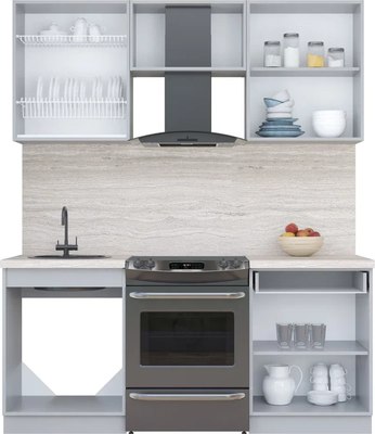 Кухонный гарнитур Интерлиния Мила Пластик 1.8 А