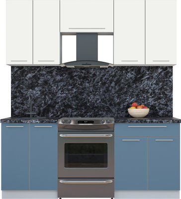 Кухонный гарнитур Интерлиния Мила Пластик 1.9 А - фото