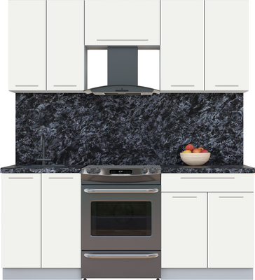 Кухонный гарнитур Интерлиния Мила Пластик 1.9 А - фото