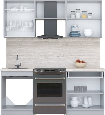 Кухонный гарнитур Интерлиния Мила Пластик 1.9 А
