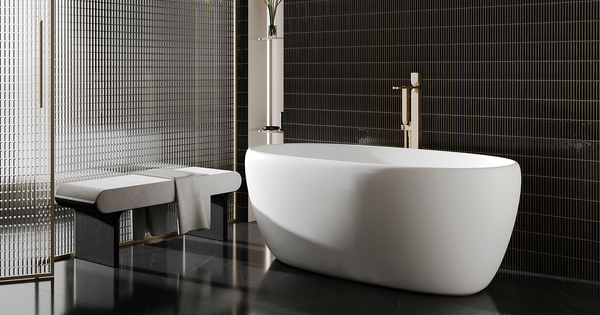 Ванна из искусственного мрамора Salini Luce 150x75 / 100122M