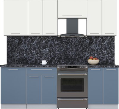 Кухонный гарнитур Интерлиния Мила Пластик 2.3 А - фото