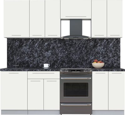 Кухонный гарнитур Интерлиния Мила Пластик 2.3 А - фото