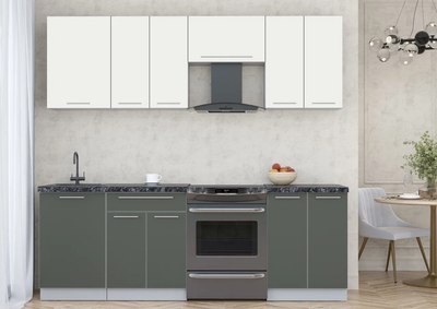 Кухонный гарнитур Интерлиния Мила Пластик 2.3 А