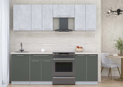 Кухонный гарнитур Интерлиния Мила Пластик 2.3 А