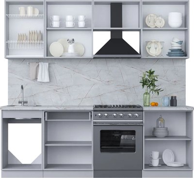 Кухонный гарнитур Интерлиния Мила Пластик 2.3 А