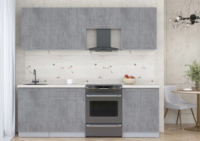 Кухонный гарнитур Интерлиния Мила Пластик 2.3 А