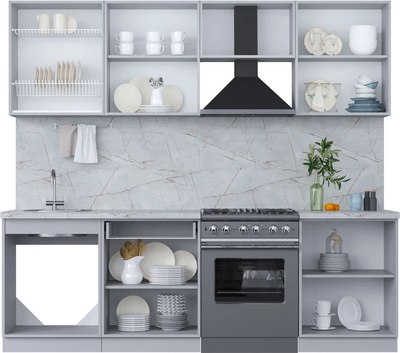 Кухонный гарнитур Интерлиния Мила Пластик 2.4 А