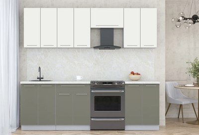 Кухонный гарнитур Интерлиния Мила Пластик 2.4 А