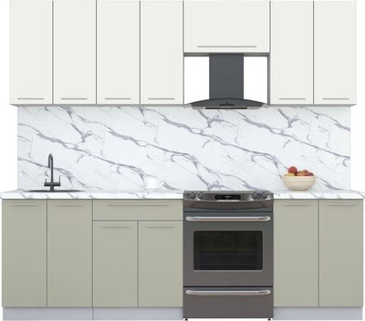 Кухонный гарнитур Интерлиния Мила Пластик 2.4 А - фото