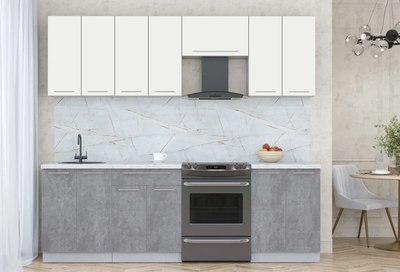 Кухонный гарнитур Интерлиния Мила Пластик 2.4 А