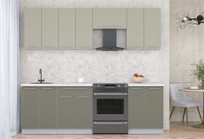 Кухонный гарнитур Интерлиния Мила Пластик 2.4 А