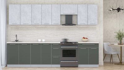 Кухонный гарнитур Интерлиния Мила Пластик 3.1 А