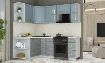 Кухонный гарнитур Интерлиния Мила Шато 1.5x2.1 LV