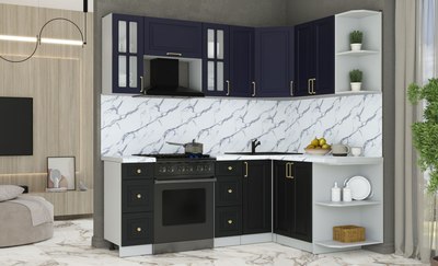 Кухонный гарнитур Интерлиния Мила Шато 1.5x2.1 PR