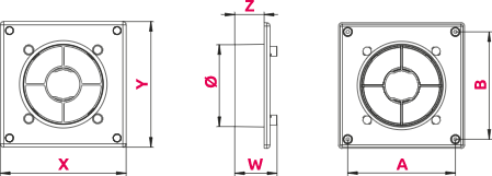 Решетка вентиляционная Awenta RWO125CZ