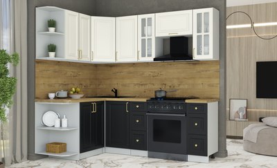 Кухонный гарнитур Интерлиния Мила Шато 1.5x2.2 LV