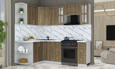 Кухонный гарнитур Интерлиния Мила Шато 1.5x2.2 LV