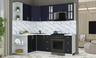 Кухонный гарнитур Интерлиния Мила Шато 1.5x2.2 LV