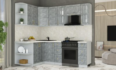 Кухонный гарнитур Интерлиния Мила Шато 1.5x2.2 LV