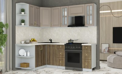 Кухонный гарнитур Интерлиния Мила Шато 1.5x2.2 LV