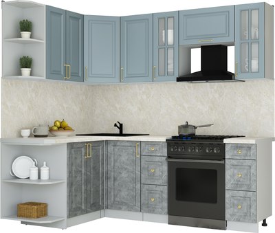 Кухонный гарнитур Интерлиния Мила Шато 1.5x2.2 LV - фото