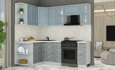 Кухонный гарнитур Интерлиния Мила Шато 1.5x2.2 LV