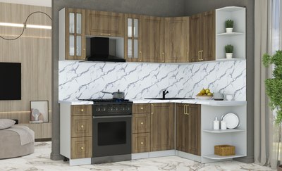 Кухонный гарнитур Интерлиния Мила Шато 1.5x2.2 PR