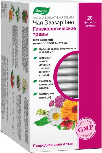 Пищевая добавка Эвалар БИО гинекологические травы - фото