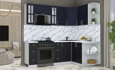 Кухонный гарнитур Интерлиния Мила Шато 1.5x2.2 PR