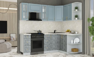 Кухонный гарнитур Интерлиния Мила Шато 1.5x2.2 PR