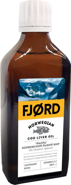 Жирные кислоты Fjord Норвежский рыбий жир из печени трески - фото