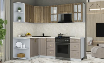 Кухонный гарнитур Интерлиния Мила Шато 1.5x2.3 LV