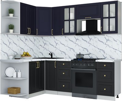 Кухонный гарнитур Интерлиния Мила Шато 1.5x2.3 LV - фото