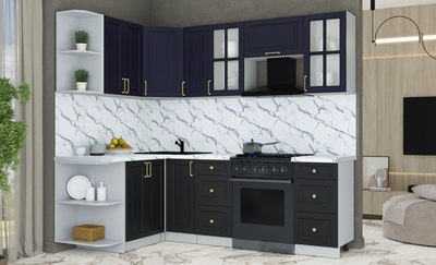 Кухонный гарнитур Интерлиния Мила Шато 1.5x2.3 LV