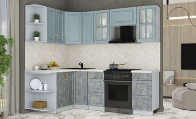 Кухонный гарнитур Интерлиния Мила Шато 1.5x2.3 LV