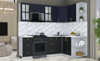 Кухонный гарнитур Интерлиния Мила Шато 1.5x2.3 PR