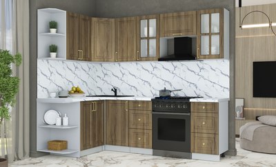 Кухонный гарнитур Интерлиния Мила Шато 1.5x2.4 LV