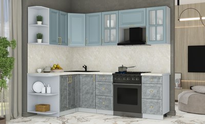 Кухонный гарнитур Интерлиния Мила Шато 1.5x2.4 LV